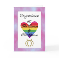 groom and groom gay congratulations cards
