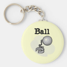 Groom Ball and Chain Tshirts and Gifts Keychain