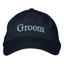 Groom baseball hat embroidered hats by scorpiomonkey Groom baseball hat embroidered hats