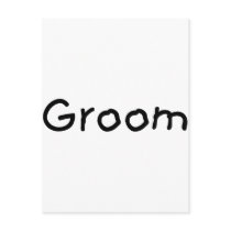Groom (Blk) Post Card