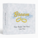 Groom, Blue Sky and Clouds Vinyl Binders