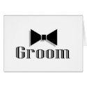 Groom (Bow Tie) cards by TeeZazzle Groom (Bow Tie) cards