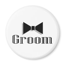 Groom (Bow Tie) Fridge Magnet