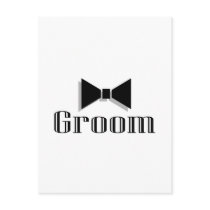 Groom (Bow Tie) Postcard