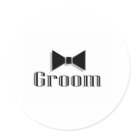 round_sticker - Groom (Bowtie)