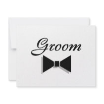 Groom Bowtie invitations