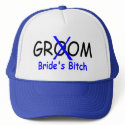 Groom (Brides Bitch Blue) hats