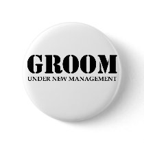 Groom Pinback Button