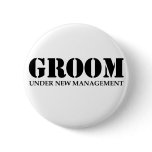 Groom Pinback Button