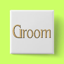 Groom button by wedding_tshirts Groom button