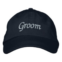 Groom Cap embroidered hats