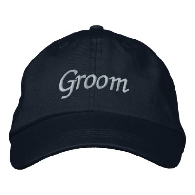 Groom Cap Embroidered Hat