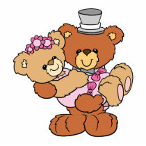 groom carrying bride cute wedding bears photo cut out