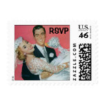 Groom Carrying Bride RSVP Postage