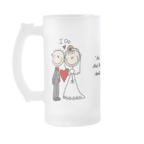 Groom Customizable Glass Mug by stick_figures Groom Customizable Glass Mug
