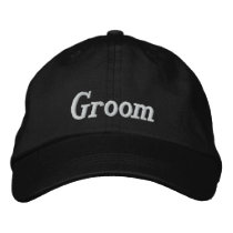 Groom Embroidered Cap embroidered hats by weddingsareus Groom Embroidered Cap embroidered hats
