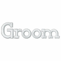 Groom Embroidered Fleece Zip Jogger Jacket embroidered shirts