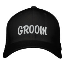 GROOM embroidered hats