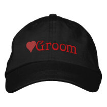 Groom Embroidered Hat embroidered hats
