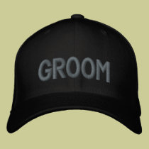 GROOM embroidered hats