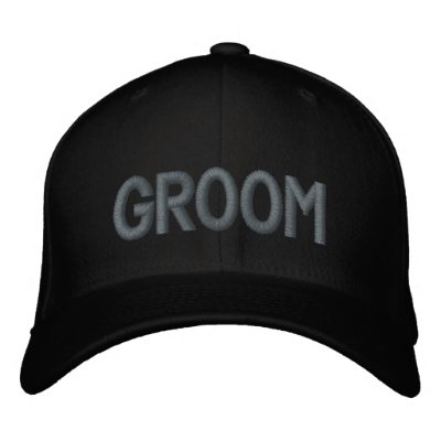 GROOM EMBROIDERED BASEBALL CAP by OccasionsByMadeleine