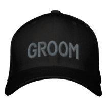 GROOM embroidered hats