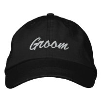 Groom Embroidered Hat embroidered hats by weddingpartygifts Groom Embroidered Hat embroidered hats