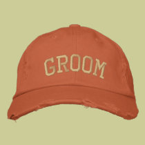 GROOM embroidered hats
