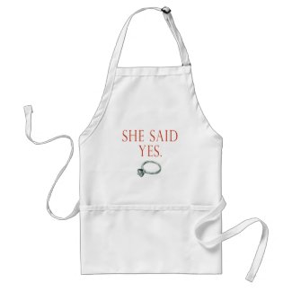 Groom Engagement apron