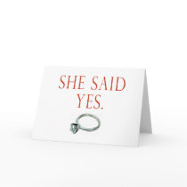 Groom Engagement Gifts and T-shirts Cards