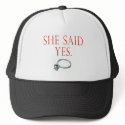 Groom Engagement hat