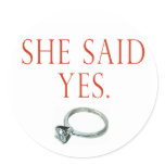 Groom Engagement Gifts and T-shirts Round Stickers