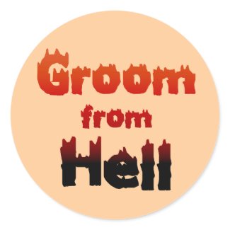 Groom from Hell Stickers sticker