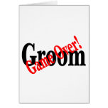 Groom (Game Over Red) Greeting Card