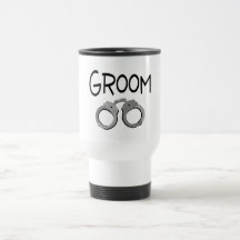 Groom Handcuffs Wedding Mugs