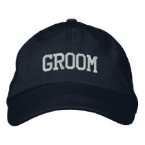Groom hat embroidered hats by rubymonkey Groom hat embroidered hats