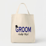 Groom Help Me (Blue) Tote Bags