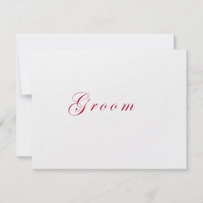 Groom Custom Invites