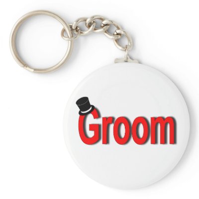 Groom Keychain