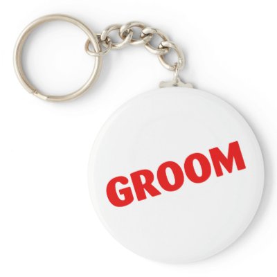 Groom Key Chain