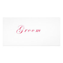Groom photo cards by WeddingWorks Groom photo cards