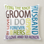 Groom Throw Pillows