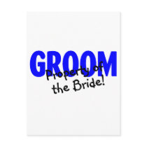 Groom Property Of The Bride Post Card