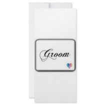 Groom rack cards by WeddingWorks Groom rack cards
