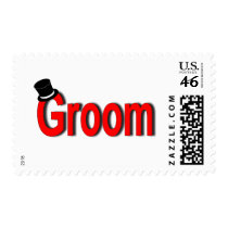 Groom (Red) postage