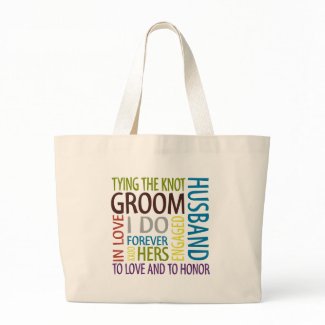 Groom Sentiments Wedding bag