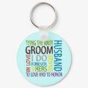 Groom Sentiments Wedding keychain