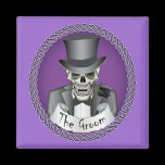 Groom Skull-Purple magnets