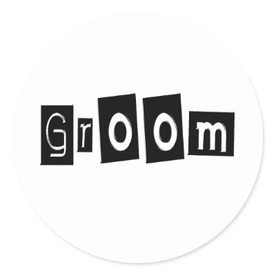 Groom Sticker