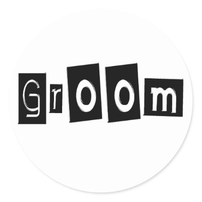 Groom Stickers